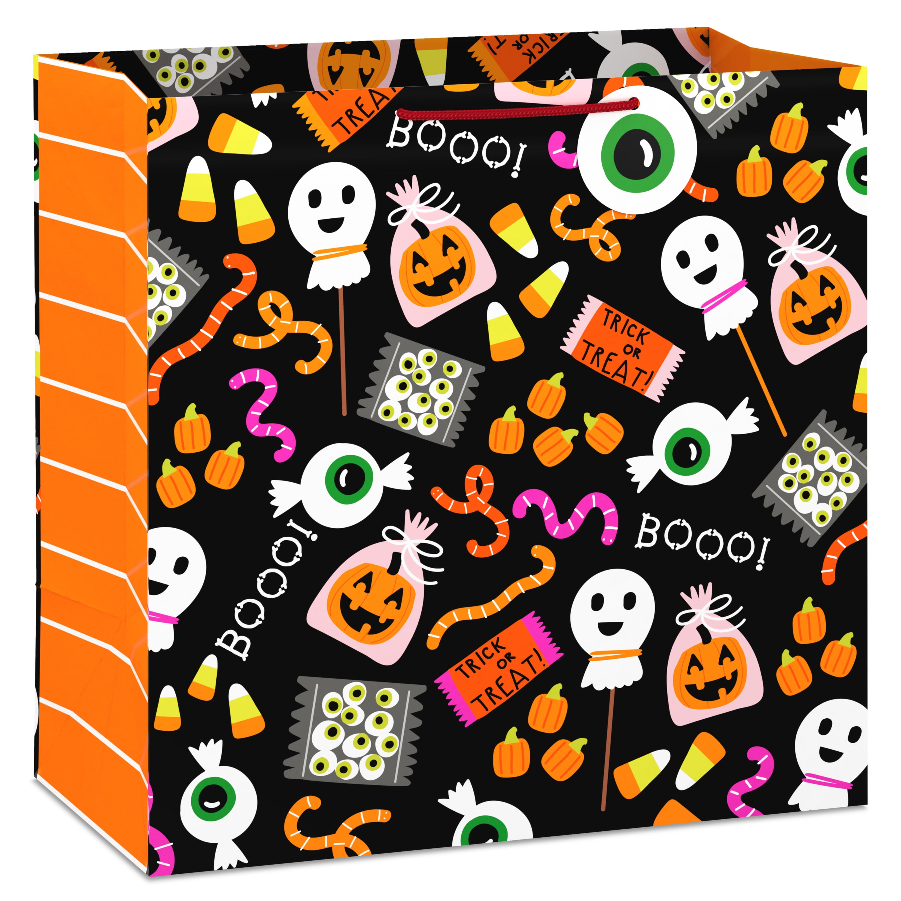 Hallmark Extra-Deep Halloween Gift Bag (Colorful Candy), 1 Count