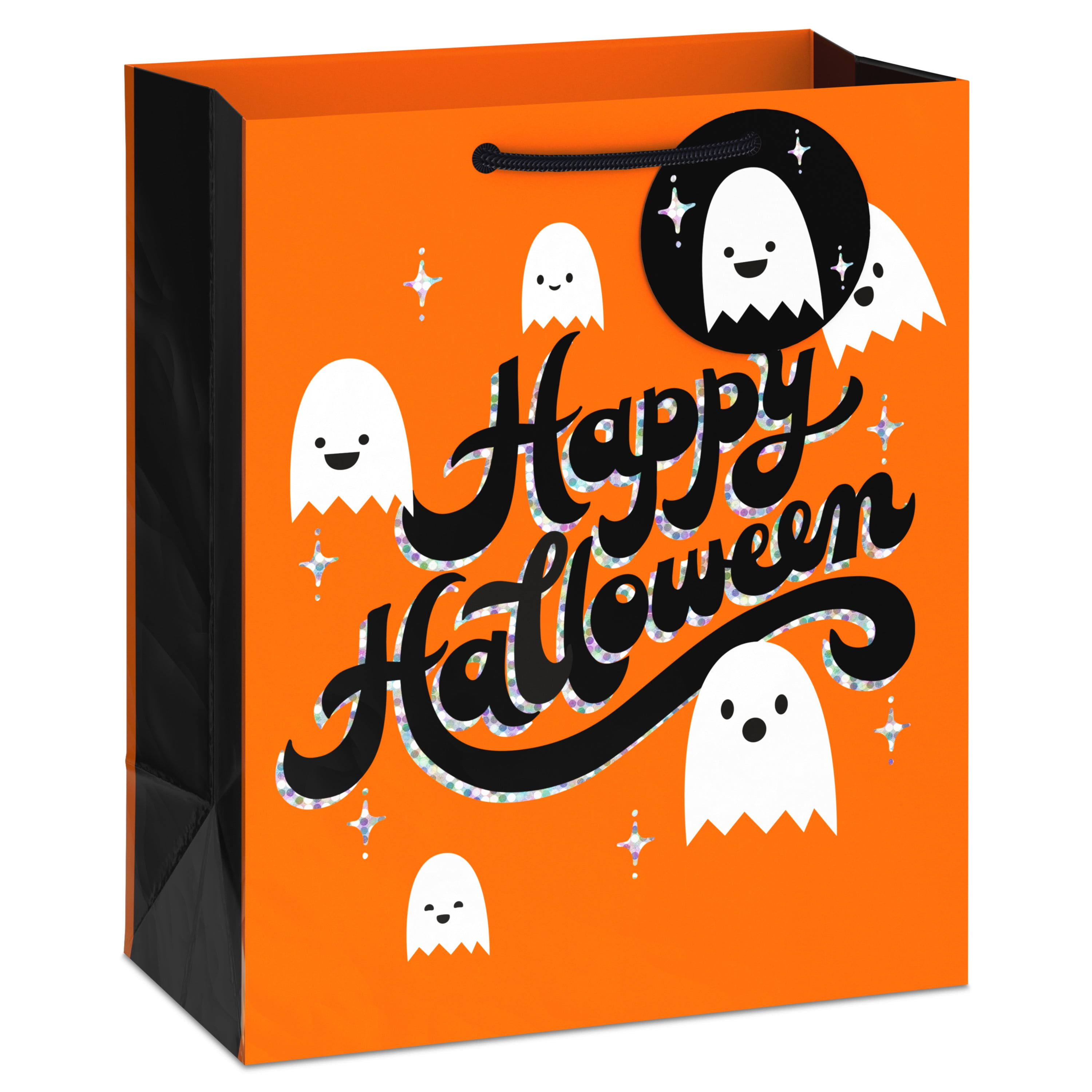 Hallmark Medium Halloween Gift Bag With Tag (Glowing Ghost), 1 Count
