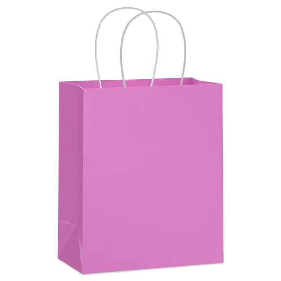 Hallmark Medium Gift Bag (Solid Bright Rose Pink)