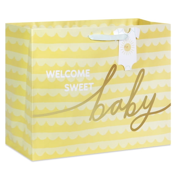 Hallmark Jumbo Gift Bag (Welcome Sweet Baby on Yellow)