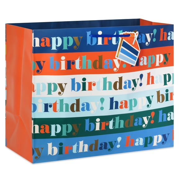 Hallmark Jumbo Gift Bag (Happy Birthday Stripes)
