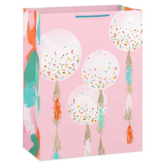 Hallmark Jumbo Gift Bag (Confetti Balloons on Pink)