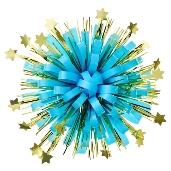 Hallmark Gift Bow (Gold Stars on Blue)