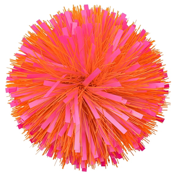 Hallmark Pom-Pom Gift Bow (Hot Pink and Orange)