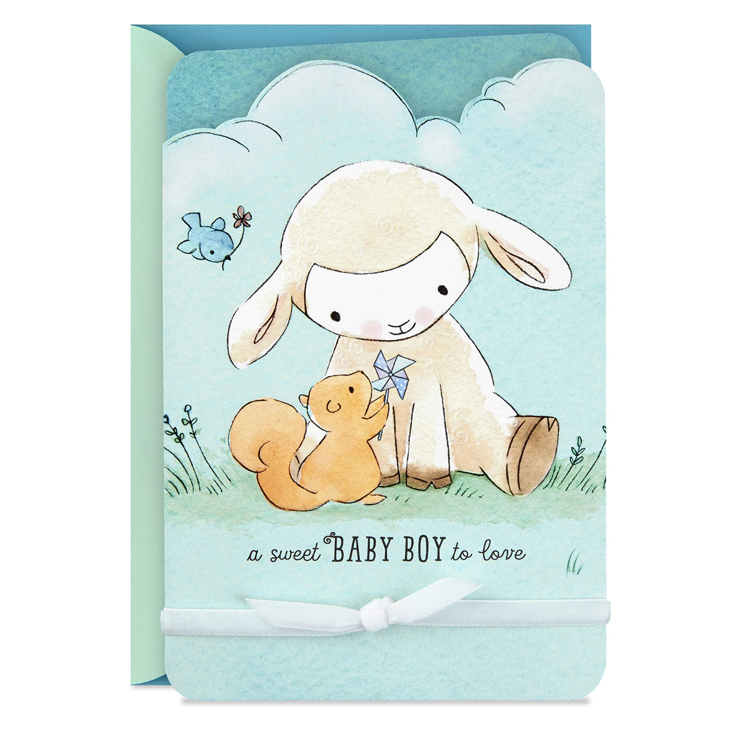 Hallmark Baby Shower Card for Baby Boy (Little Lam - Walmart.com
