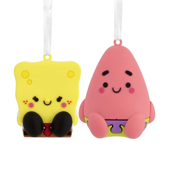 Hallmark Christmas Ornaments (Better Together Nickelodeon SpongeBob SquarePants and Patrick Star Magnetic), Set of 2