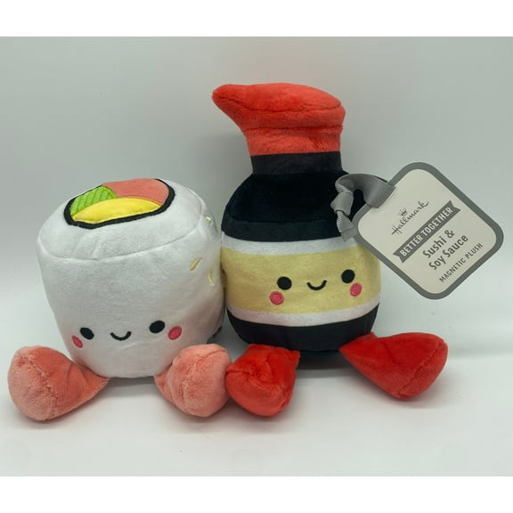Hallmark Better Together Sushi and Soy Sauce Magnetic Plush New with Tag