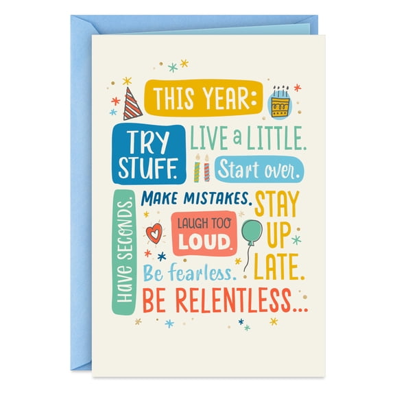 Hallmark Birthday Card (Birthday Advice)