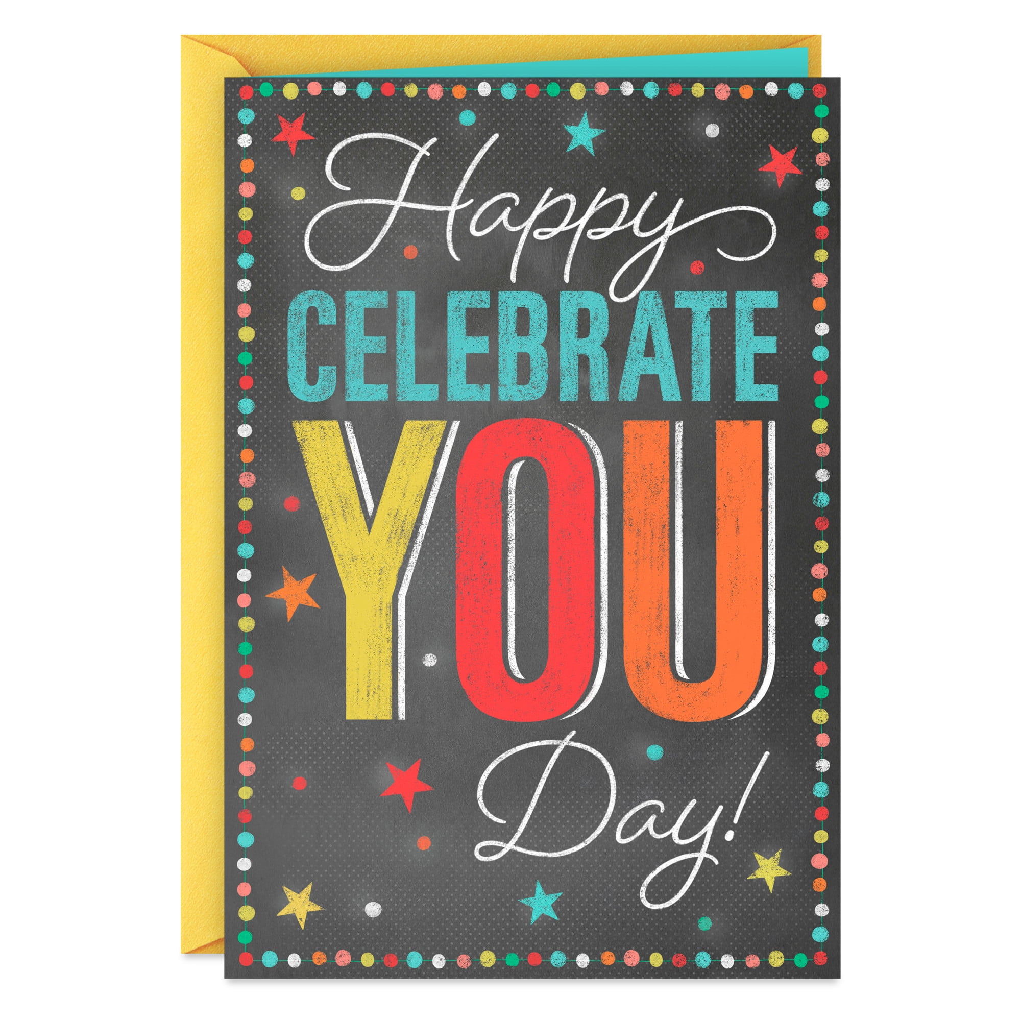 Hallmark Birthday Card (Happy Celebrate You Day)