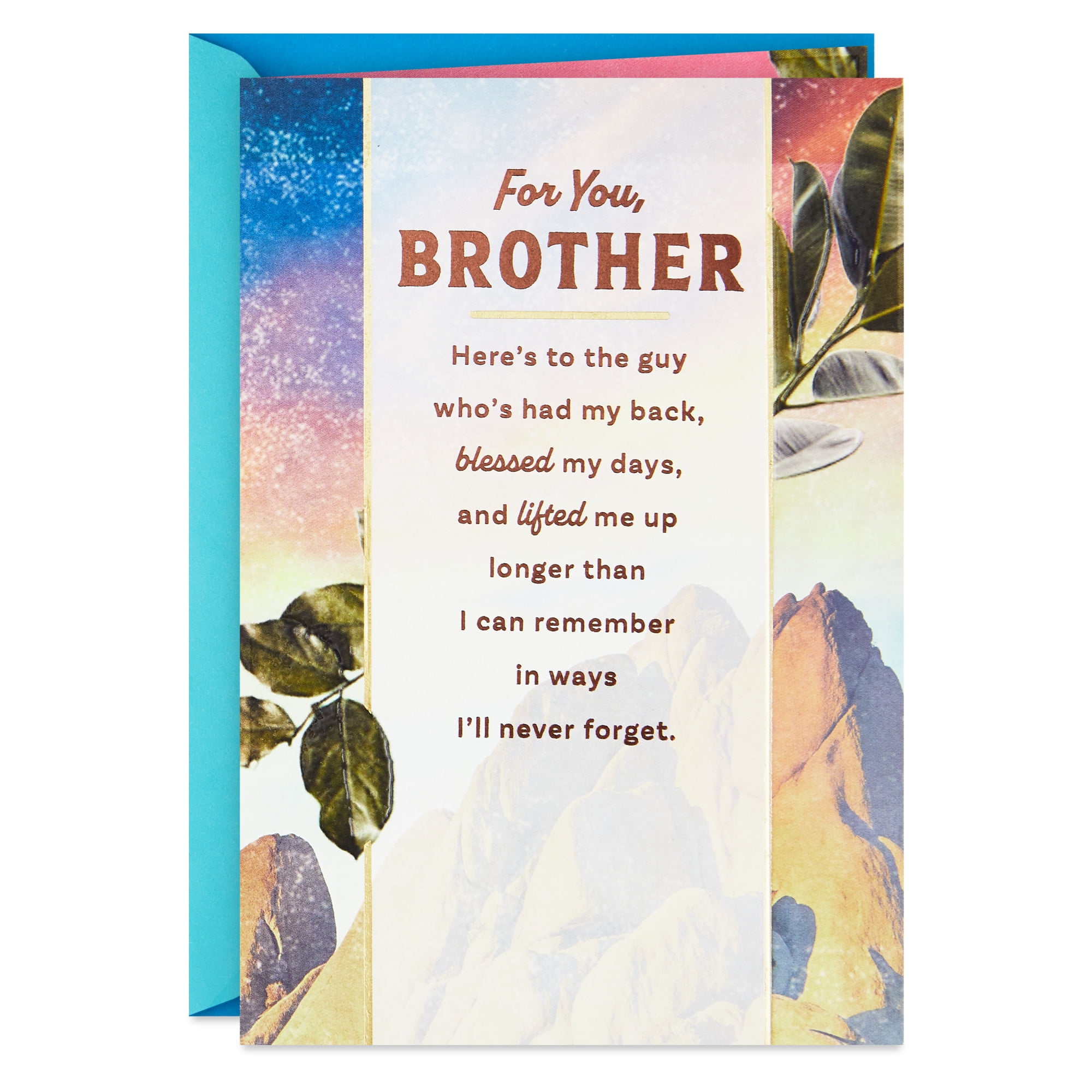 Hallmark Birthday Card (Here's to a Brother Who's Loved So Much)