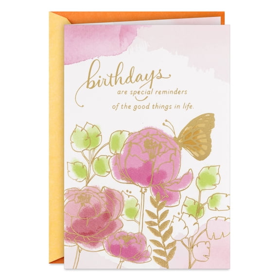 Hallmark Birthday Card (Reminders of the Good Things in Life)