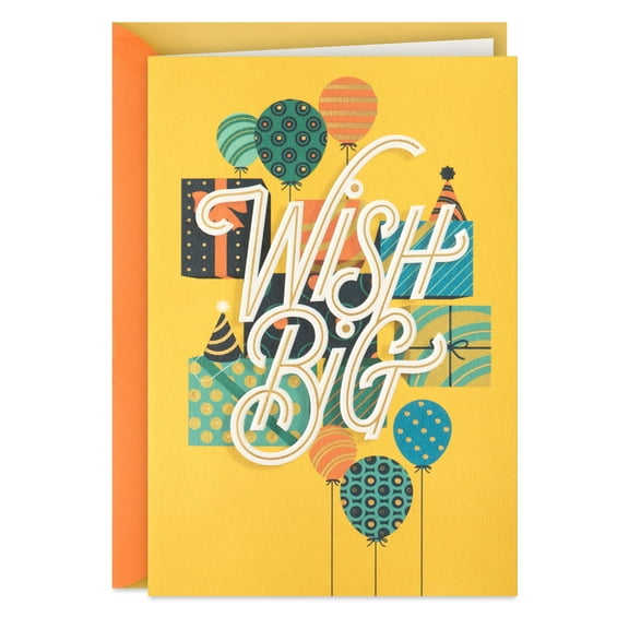 Hallmark Birthday Card (Wish Big)