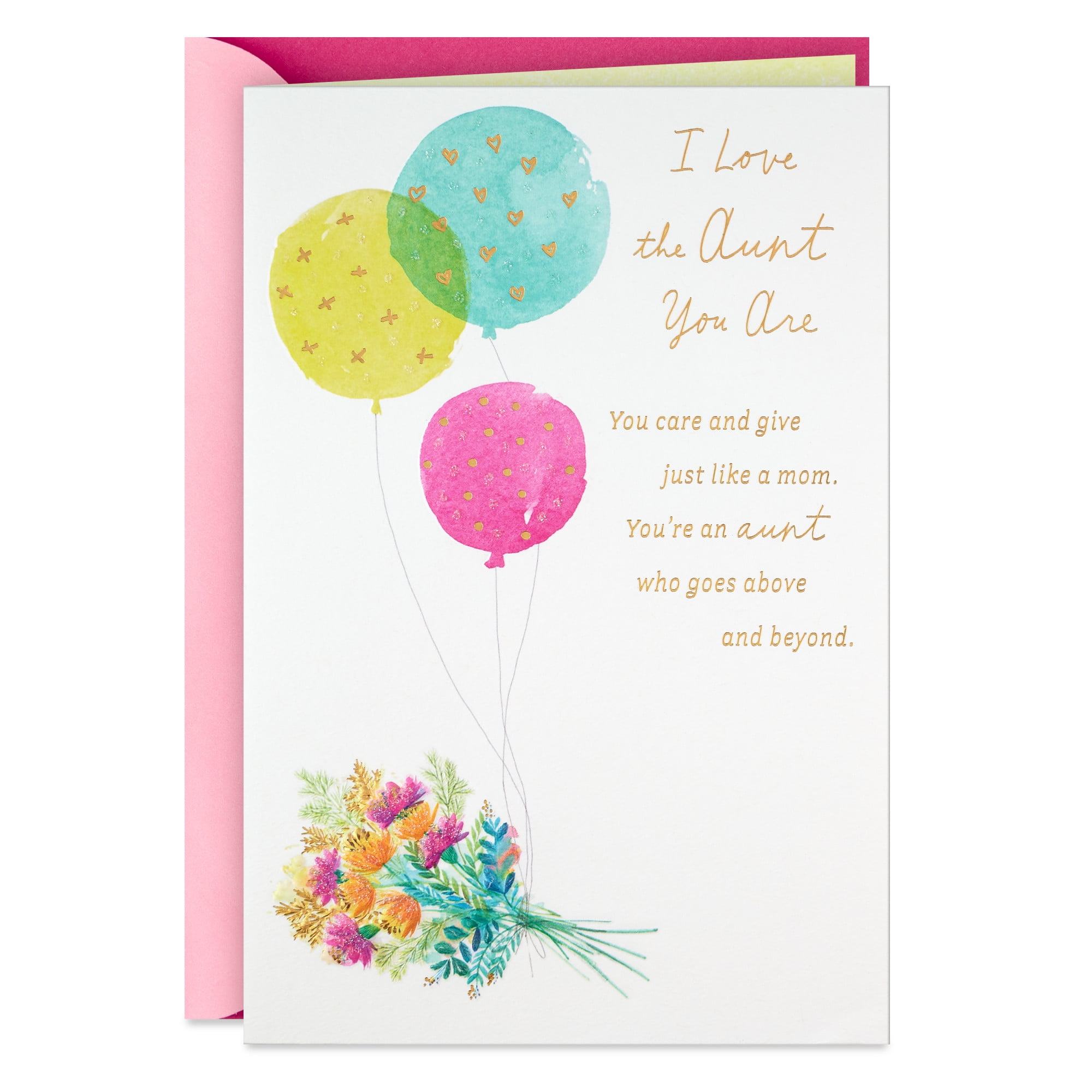 Hallmark Birthday Card for Aunt (I Love the Aunt You Are)