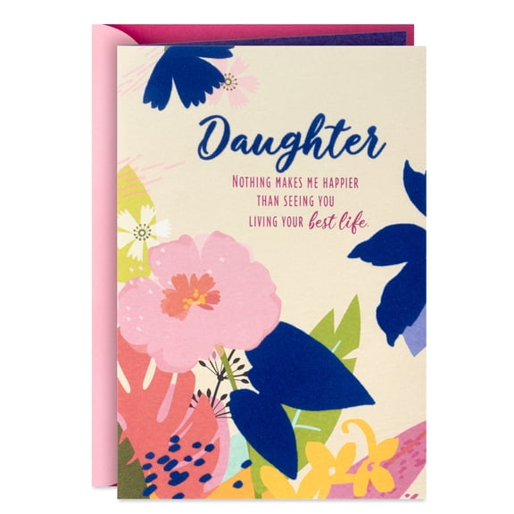 Hallmark Birthday Card for Daughter (Living Your Best Life)