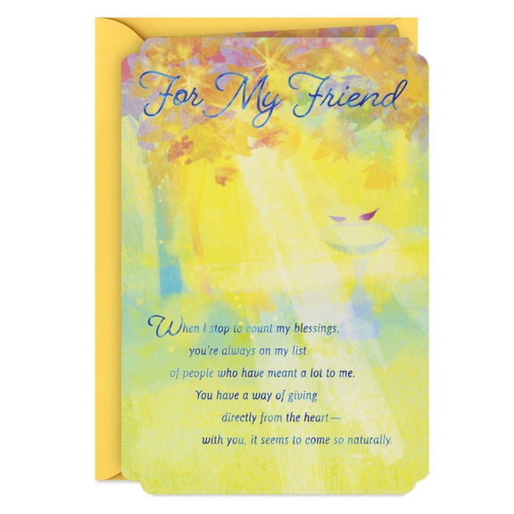 Hallmark Birthday Card for Friend (You Mean a Lot to Me)