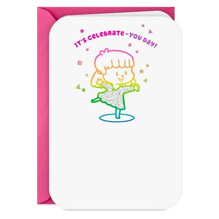 Hallmark Birthday Card for Girl (Celebrate-You Day Rainbow)