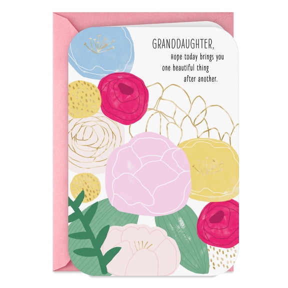 Hallmark Birthday Card for Granddaughter (One Beautiful Thing After Another)