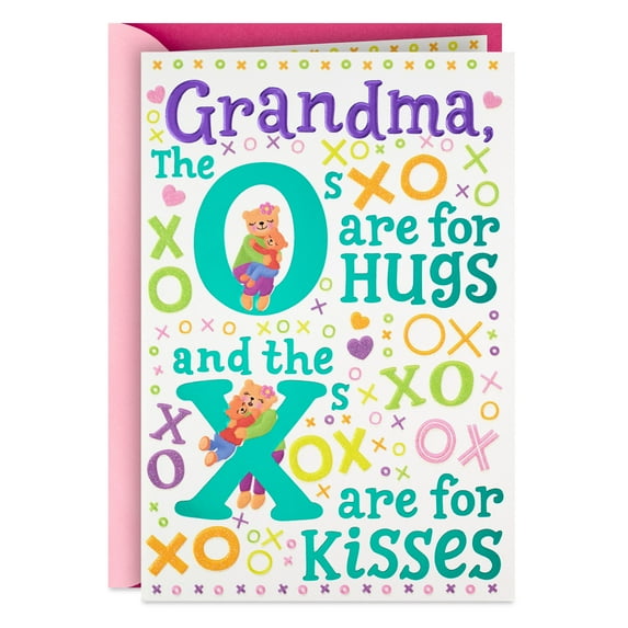 Hallmark Birthday Card for Grandma (Hugs and Kisses)