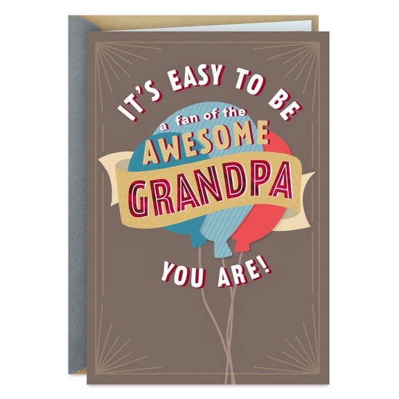 Hallmark Birthday Card for Grandpa (You Mean the World to Us)