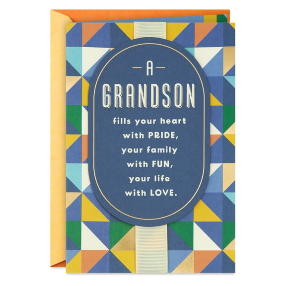 Hallmark Birthday Card for Grandson (So Many Reasons to Be Proud)