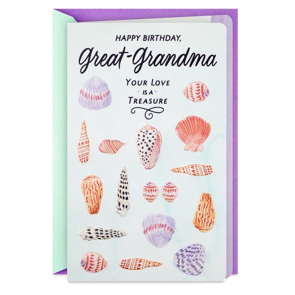 Hallmark Birthday Card for Great-Grandma (Your Love is a Treasure)