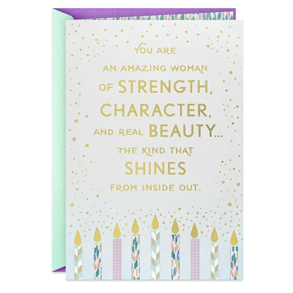 Hallmark Birthday Card for Her (Amazing Woman of Strength)