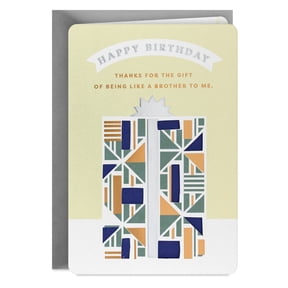 Hallmark Birthday Card for Him (Thank You for Being Like a Brother to Me)
