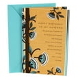 thumbnail image 1 of Hallmark Birthday Card for Husband (Brown and Blue Floral), 1 of 6