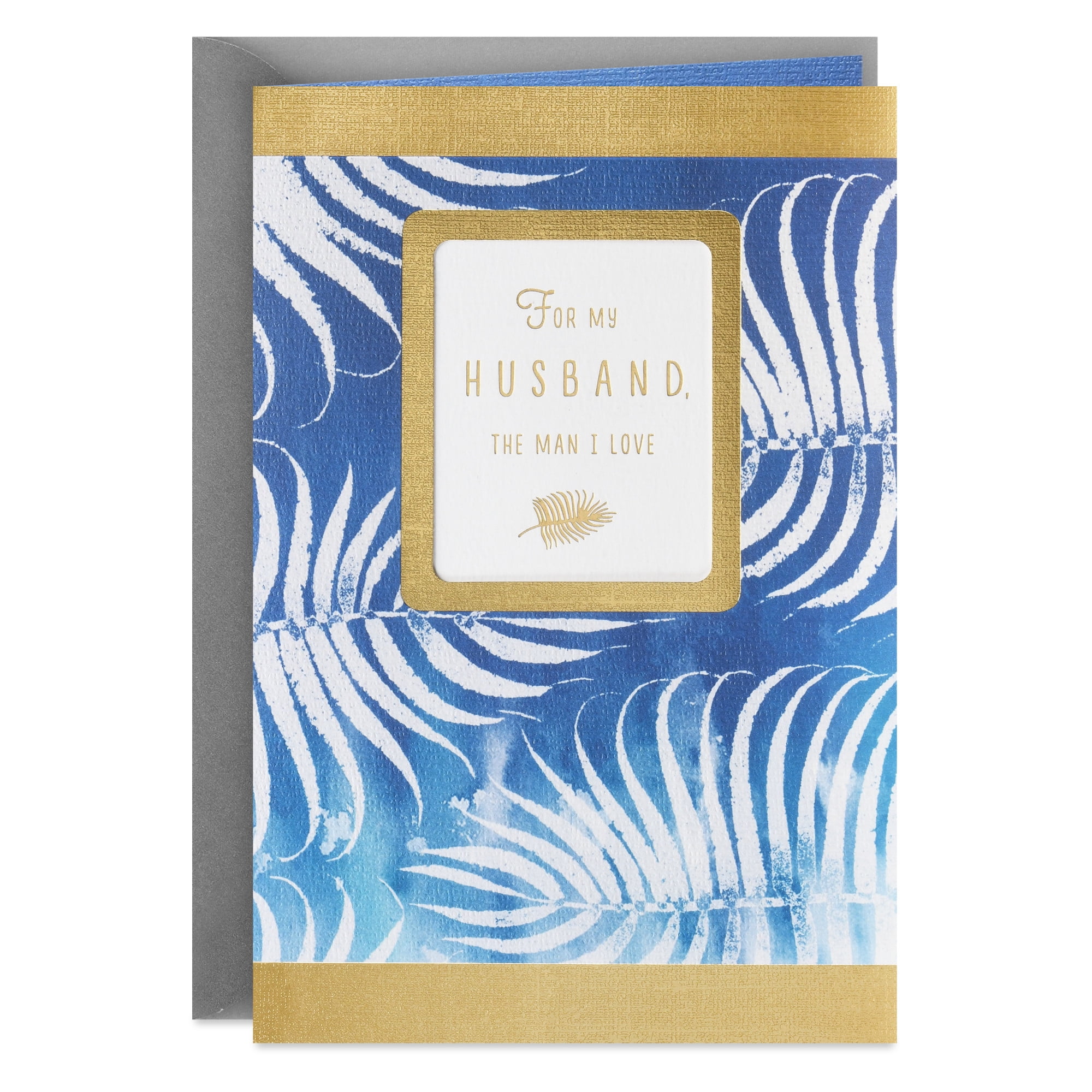 Hallmark Birthday Card for Husband (Grateful You Love Me Wholly and Completely)
