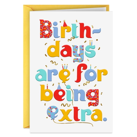 Hallmark Birthday Card for Kids (Be Extra)