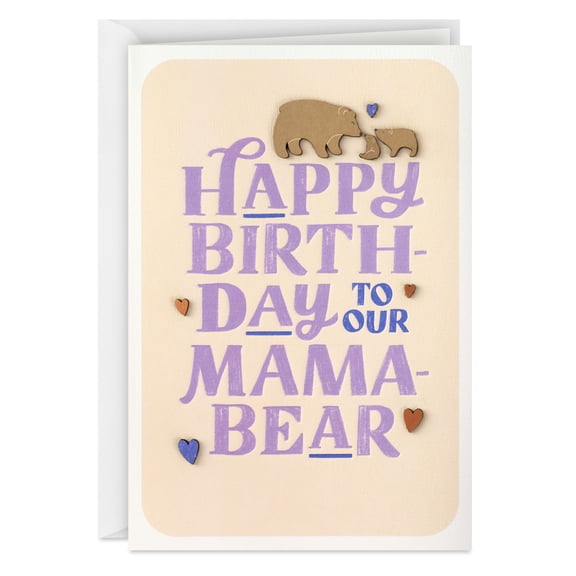 Hallmark Birthday Card for Mom (Thank You, Mama Bear)