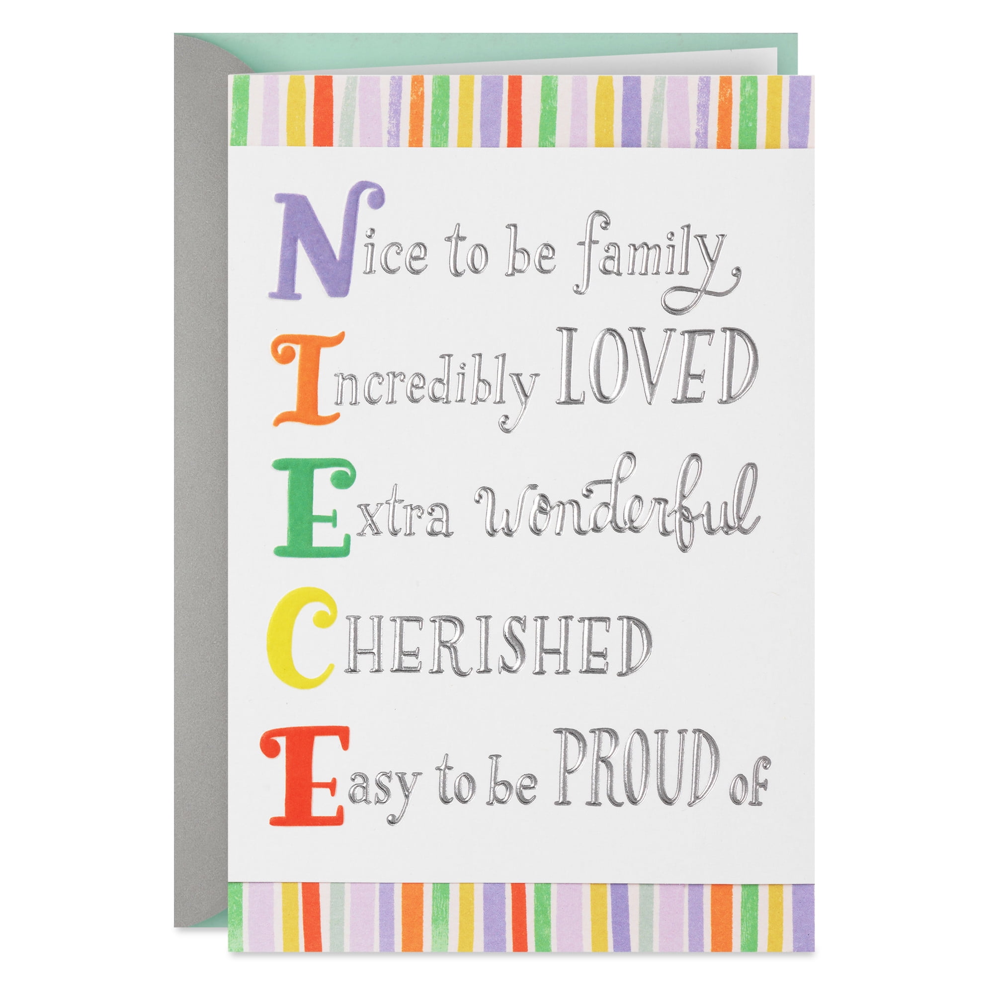 Hallmark Birthday Card for Niece (Cherished and Incredibly Loved)