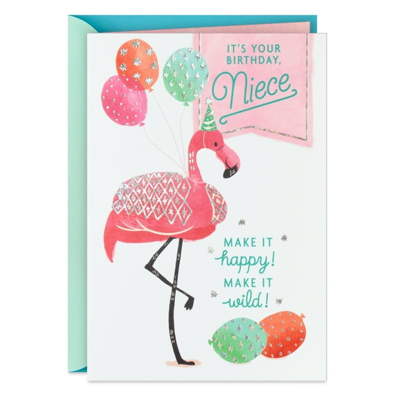 Hallmark Birthday Card for Niece (Happy, Wild and Fun)