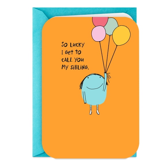 Hallmark Birthday Card for Sibling (Glad to Celebrate You)