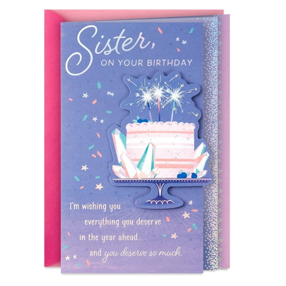 Hallmark Birthday Card for Sister (You Deserve So Much)