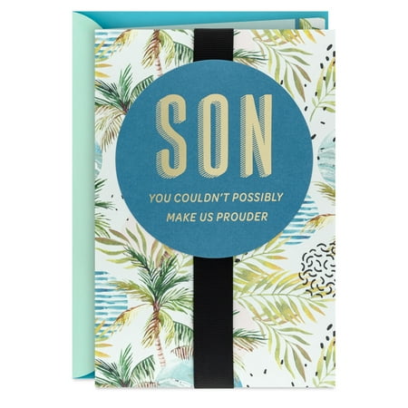 Hallmark Birthday Card for Son From Both (Couldn't Make Us Prouder)
