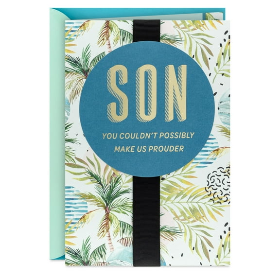 Hallmark Birthday Card for Son From Both (Couldn't Make Us Prouder)