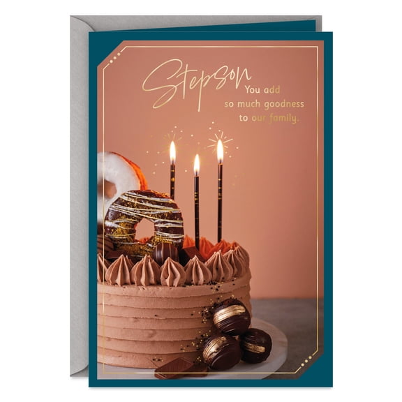 Hallmark Birthday Card for Stepson (You Add So Much Goodness)