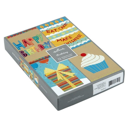 Hallmark Birthday Cards, Assorted Party Icon Designs, 12 ct.