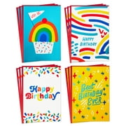 Hallmark Birthday Cards Assortment, Rainbow (12 Cards with Envelopes)