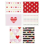 Hallmark Blank Cards Assortment, Hearts and Stripes (24 Cards with Envelopes)