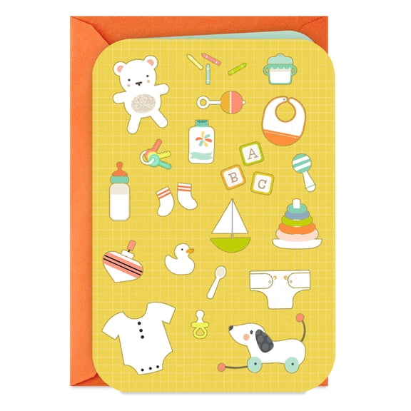 Hallmark Blank New Baby Card (Infant Icons)