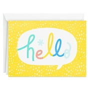 Hallmark Blank Note Cards, Hello on Yellow, 24 ct.