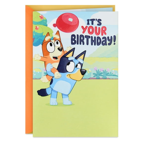 Hallmark Bluey Pop-Up Birthday Card for Kid (Keep the Fun Going)
