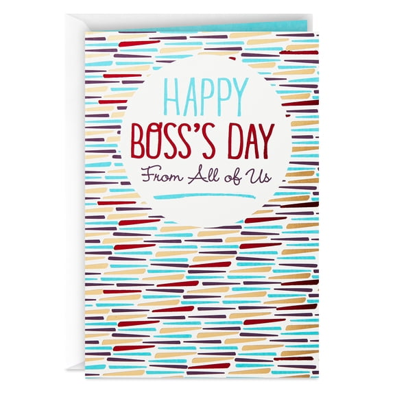 Hallmark Boss's Day Card From All (It's Great to Work With You), 1 Count