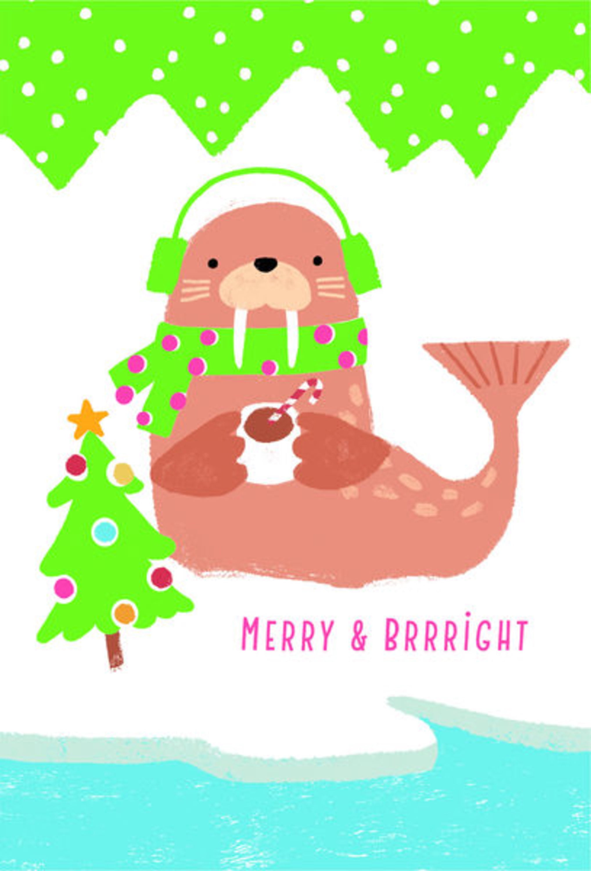 Hallmark Boxed Christmas Cards Assortment, Merry and Bright (6 Designs, 24 Cards with Envelopes)
