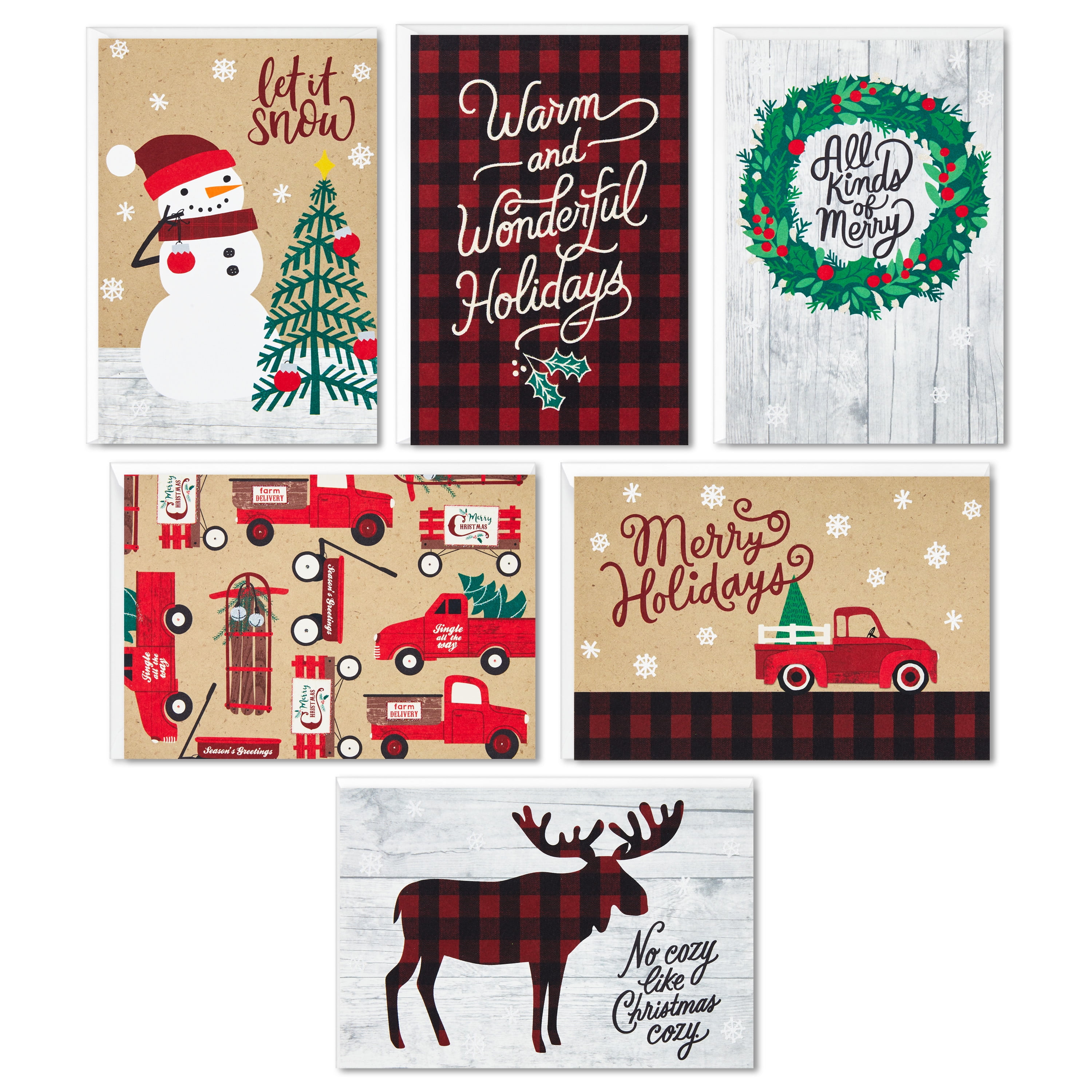 Hallark Boxed Christas Cards Assortent, Blue And Gold Holidays (6 - View #6