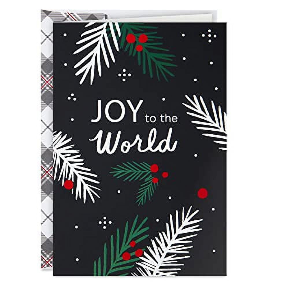 Hallmark Boxed Christmas Cards, Joy to the World (16 Cards and