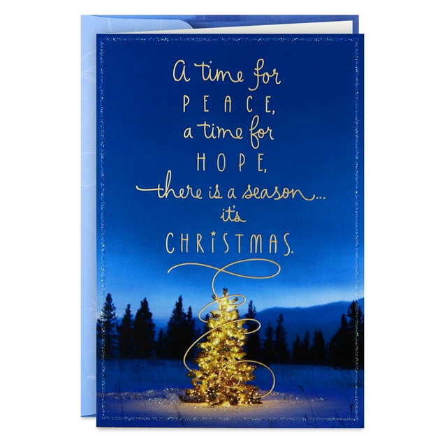 Hallmark Boxed Christmas Greeting Cards, Magical Tree (16 Cards and 17