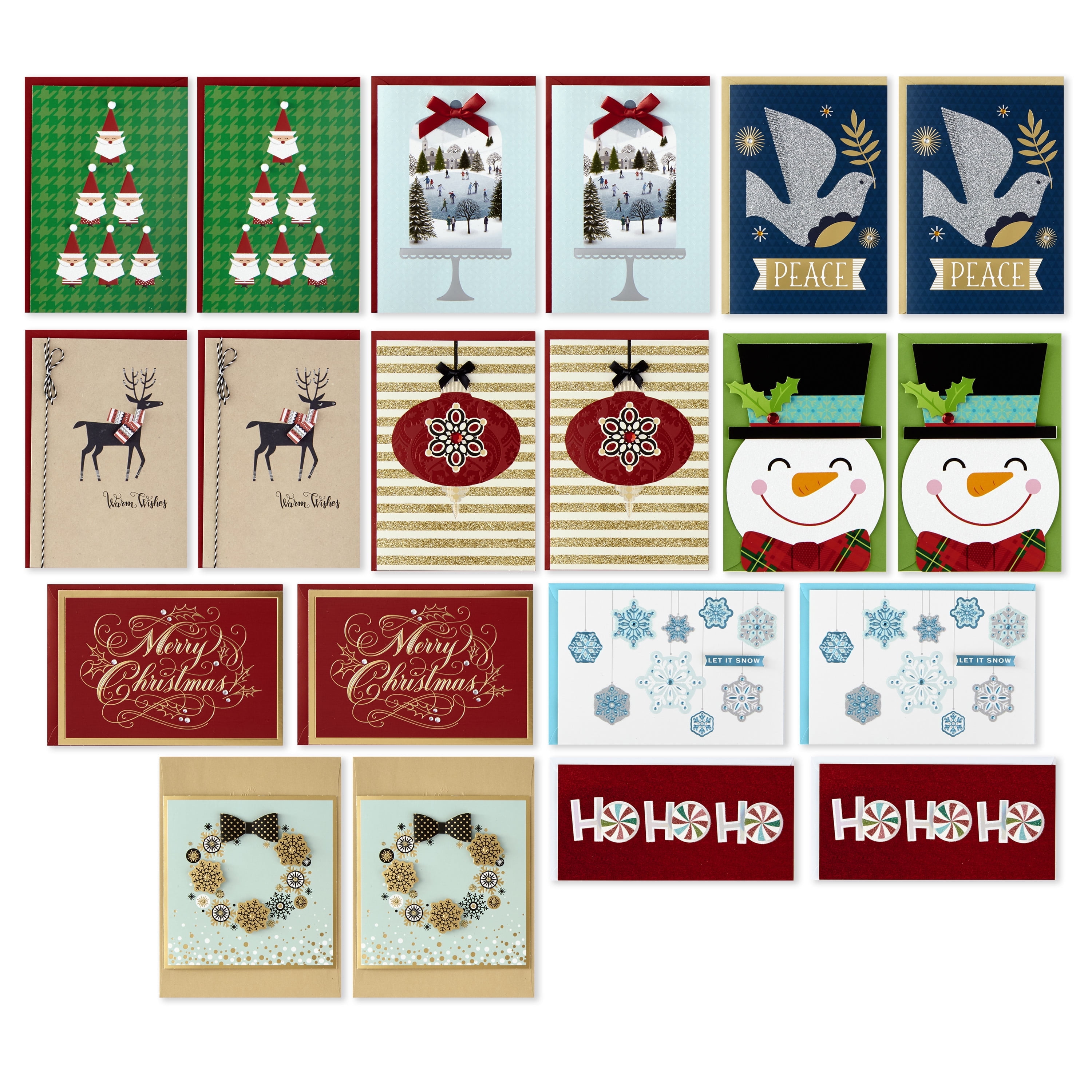 24 Pack Christmas Cards With Envelopes New Years Holiday Greeting Cards Set - View #5